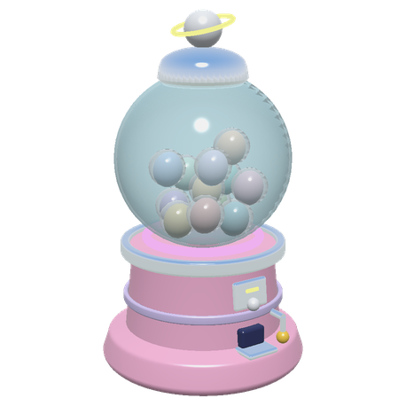 The Pet Bubbler, a pink machine full of bubble eggs