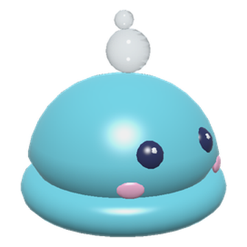Bubble Slime, a round blue slime pet