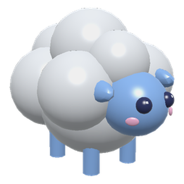 Cloud Sheep, a fluffy white sheep pet