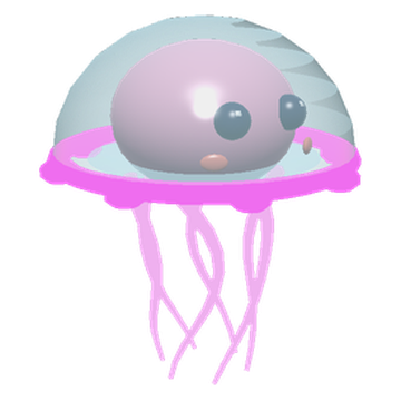 Glass Jellyfish, a pink see-through jellyfish pet