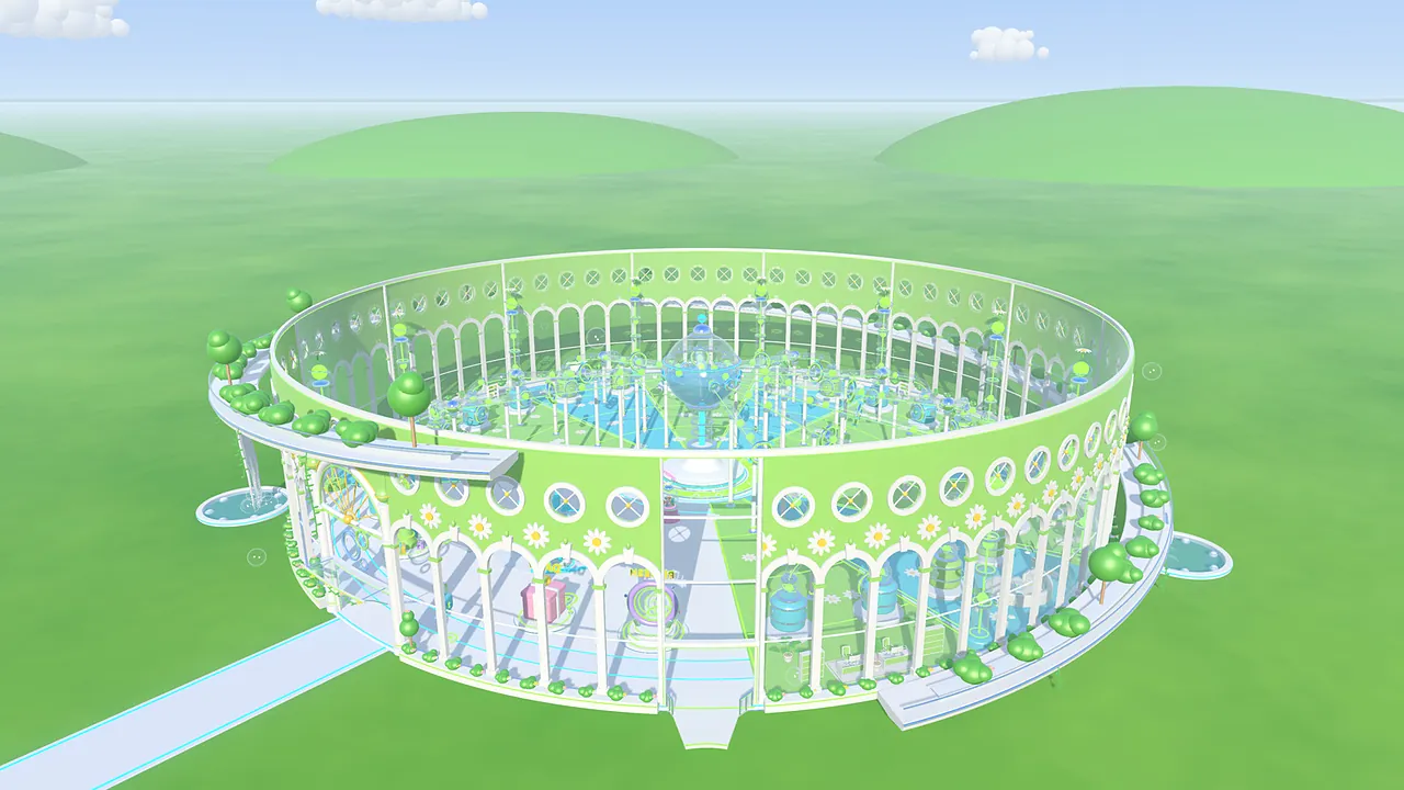 A new base on Meadow Bay seen from above